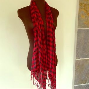 Black and Red scarf